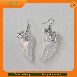 ❣️❣️❣️ Y2k Angel Wings Earrings For Women Resin Ear Clips Ear Hooks Fashion Party Jewelry Gift