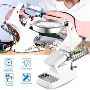 COD Alat Pegangan Solder Kaca Pembesar Dudukan Solder Lampu Led Magnifier 3X/4.5X - TH-7023