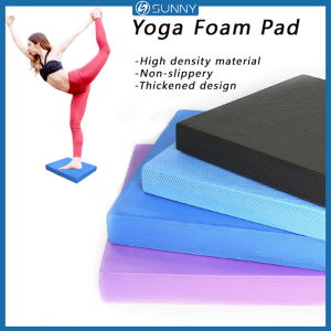 SunnyFit Foam Yoga Pad Yoga Mat Balance Pad TPE Pilates Exercise Non-slip Waterproof Fitness Training