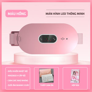 Máy massage làm ấm bụng đai đeo giảm đau bụng kinh nguyệt làm ấm tử cung cho phụ nữ đến kì bảo hành 12 tháng