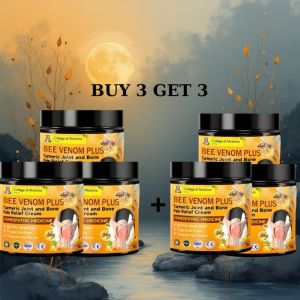 Bee Venom Turmeric Joint Cream Muscle Rub Balm for Daily Knee and Back Comfort
