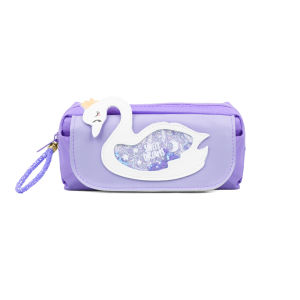 OMYGOOSE POUCH PENYIMPANAN ALAT TULIS / TEMPAT PENSIL GLITTER LOVELY CAT / DCW 079