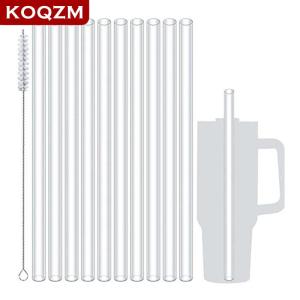 [COD] KOQZM KITCHEN 6 Pack Replacement Straws Compatible Stanley 40oz Tumbler Plastic Clear Reusable For Travel Tumbler Ice Cup Straw Set