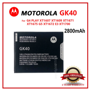 100% Genuine GK40 2800mah Battery G4Play For Motorola Moto G4 Play E4 XT1766 XT1607 XT1609 XT16