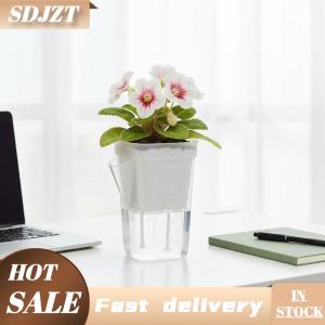 SDJZT 5 cái tự tưới nước chậu cây cho các nhà máy hai lớp Chậu hoa trồng với lỗ thoát nước hồ chứa cho cây giống Vườn Ươm nồi
