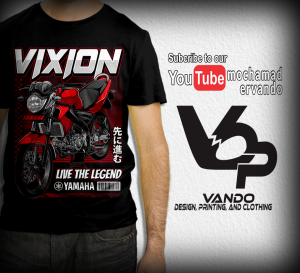 KAOS MOTOR YAMAHA V-IXION FACELIFT - KAOS DISTRO PRIA WANITA - KAOS PENDEK KATUN MURAH - KAOS CUSTOM