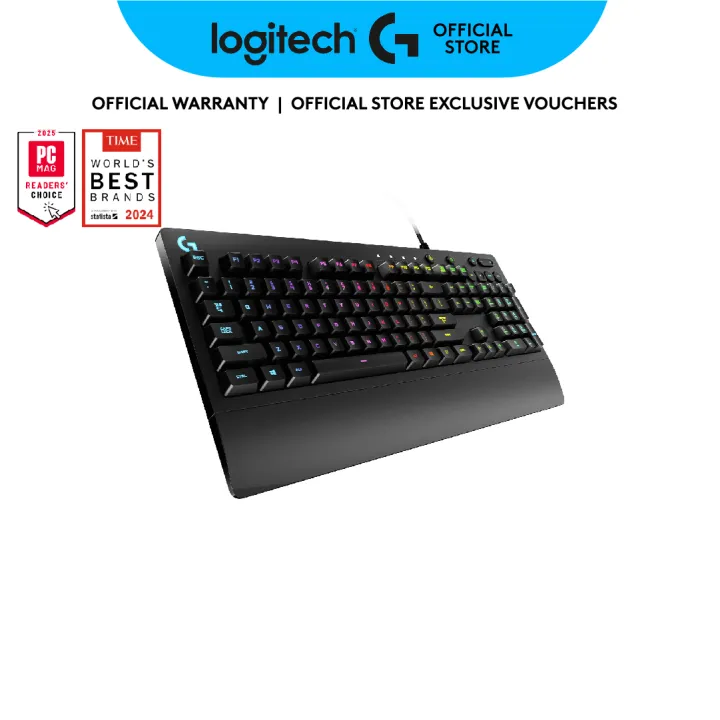 Logitech G213 Prodigy Gaming Keyboard, RGB Backlit, Black 920-008096