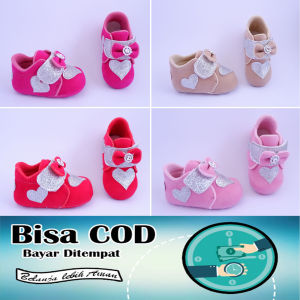 Sepatu Bayi Perempuan Terbaru 2022 Untuk Umur 1 Bulan sampai 1 Tahun Usia 0 - 6 Bulan Pre Walker Berkualitas Anti Slip Tidak Licin Sepatu Anak Perempuan Umur 0-12 Bulan