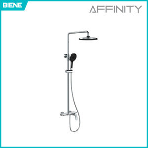 AFFINITY PIANO Rain Shower CHROME METAL GUN GREY BLACK GOLD