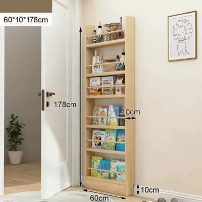 Montessori Solid Wood Kids Study bookshelf Nursey for Children | Easy Reach | Promotes Reading