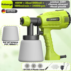 ZPER 1000ML Pistol semprot listrik Electric Spray Gun Paint semprot Cat Alat Semprot Cat semprot Cat