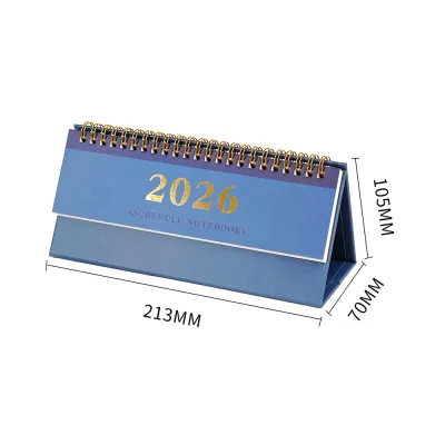 2026 Desk Calendar Simple MINI Desk Coil English Calendar Monthly Plan Daily Punch Card Calendar Office Decoration