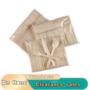 Wholesale 100pcs/pack Wooden Spoon Fork and Knife - Eco Friendly & Disposable