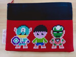 CROSS STITCHES PENCIL BAG