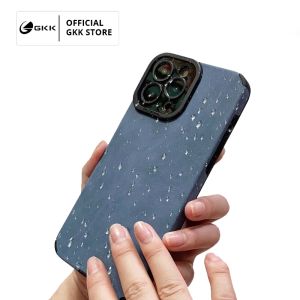 GKK Case iPhone X XS XR 11 12 13 14 15 PRO MAX Luxury Denim Soft Case Anti Slip