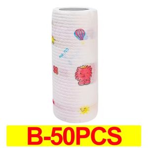 100pcs dùng một lần lười biếng rags có thể giặt khăn lau khăn không dệt khăn lau bát đĩa nhà bếp Con lăn giấy khăn lau khăn thấm hút món ăn Rag