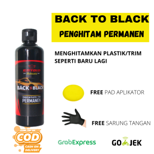 Penghitam Body Motor Kusam Plastrim Restored Back To black Permanen Trim Restorer Dashboard / Body Kasar Pengkilap body motor