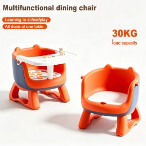 High-quality childrens stool/baby dining chair baby whisper chair high-quality backrest seat small stool/low chair for home use a must-have for the dining table.