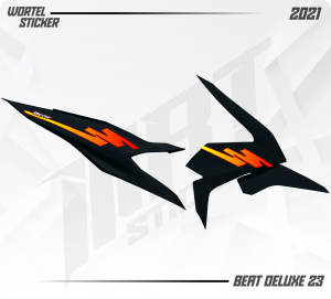 Striping Beat Deluxe - Stiker Transparan Beat Deluxe 2023 Grafis keren (Sudah Terpotong)