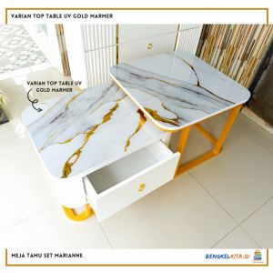 Meja Tamu Minimalis Mariane | Meja Sofa Modern | Meja Ruang Tamu Minimalis| Meja Aesthetic Ruang Tamu
