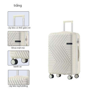 VALI du lịch chất liệu ABS cao cấp mẫu mã sang trọng Vali du lịch công tác FH009 dung tích lớn size 20-24-28