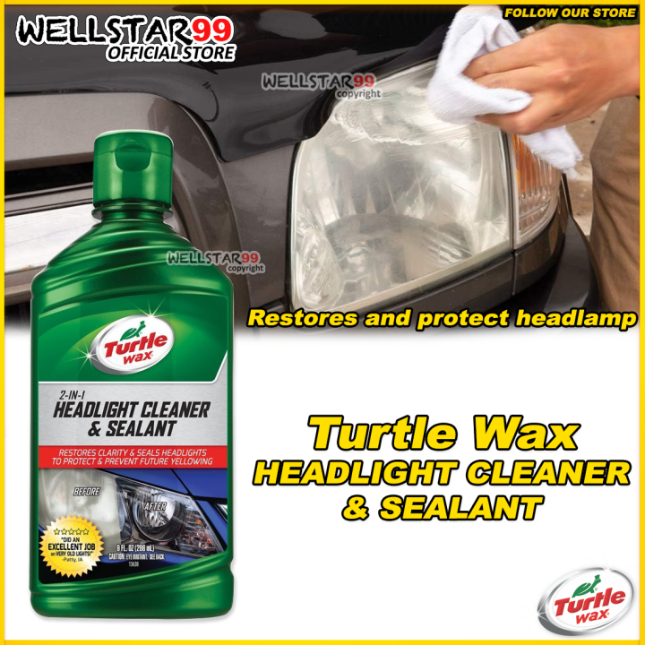 Turtle Wax 2 in 1 Headlight Cleaner & Sealant T43 Lazada