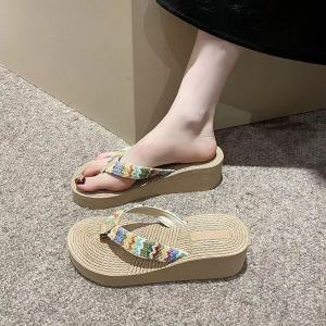 WomenS Summer Ethnic Style Flip-Flops For Yunnan Travel Outdoor Sandals Beach Vacation Shoes Sandals