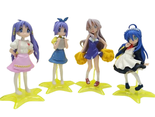 Anime Lucky Star Figure Izumi Konata Hiiragi Kagami Tsukasa Kusakabe ...