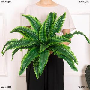 [COD] WANGJIA Lifelike Artificial Boston Fern Plastic Plants Decorations UV Resistant For Outdoor Home Kitchen Decor Garden Decoration Artificial Plants