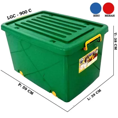 Kontainer LG Besar Kapasitas 60 Liter 60L Plastik Awet Kuat Murah Container Barang Alat Perkakas Industri Aksesoris Mainan Makanan Minuman Sayur Keranjang Piring Gelas Katering Storage Box Serbaguna Kotak Penyimpanan Barang File Dokumen Surat Berkas Nota