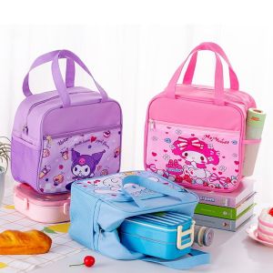URBAG Kuromi Cinnamoroll My Melody Insulated Bag Portable Cartoon Pattern Tote Bag  Lunch Bag Student
