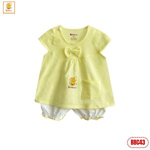Đồ bé gái sơ sinh BABIBOO set váy cánh tiên cotton mềm mại xinh xắn - BBC43