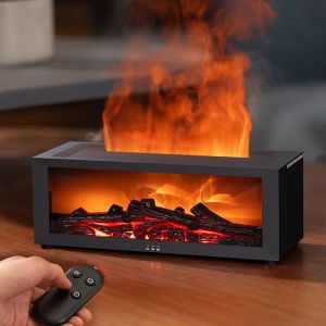 Flame Essential Oil Diffuser Upgrade 7 Colour Lights Aromatherapy Diffuser Oil Diffuser Air Humidifier Aroma Diffusers for Home Bedroom Office Yoga Timer & Waterless Auto Off 150ml (White)