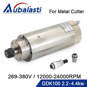 OnlyF U CNC Water Cooled Spindle Motor 2.2-4.4kw ER20 269-380V 12000-24000RPM Metal Milling for CNC Router Metal Milling GDK100-12-24Z 8K3Q7