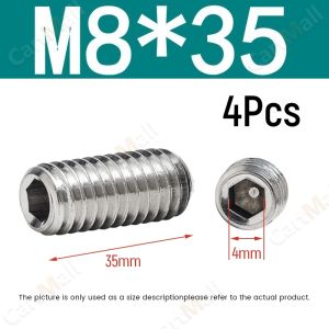 M8 304 Stainless Allen Setscrew Socket Grub Screw Flat Head Screw Allen Hex Socket