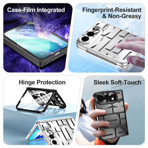 0930[Local Stock] Christmas Halloween Case For iPhone Duo Fold Case Fashion Pattern With tempered film Hinge Protective Back Cover For iPhone Fold Phone Shell Funda h261009