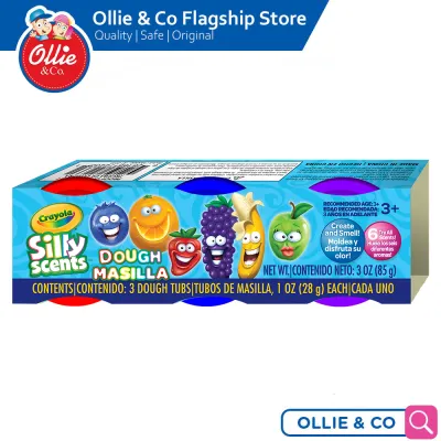 Crayola Silly Scents 3pk Tub 1oz Pack Scent Dough Modelling Clay for Kids Party Favors Tricks or Treats Classroom Prizes School Supplies Toys For Boys Girls Ages 3 years and Up