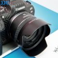 JJC Reversible Lens Hood Shade for Canon RF 50mm F1.8 STM Lens on EOS R50 R10 R8 R7 R6 Mark II R5 R3 RP Ra R Camera Replace Canon ES-65B Lens Hood. 