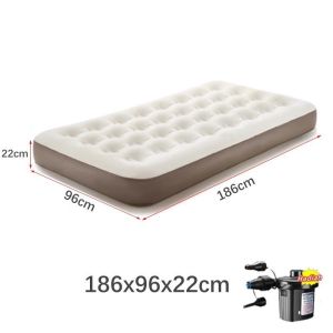 Bestway 67004 Kasur portable/kasur angin pompa/kasur tiup/kasur tiup camping/kasur pompa Paket Kasur Angin Double Biru [200*180*22cm] / Paket Kasur Tiup Air Bed Double