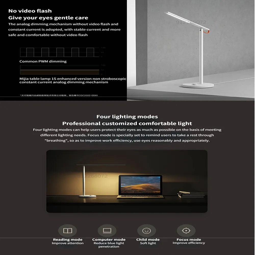 Xiaomi Mijia Smart LED Desk Table Lamp 1S Enhanced – MJTD01SSYL description image 4