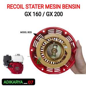 Recoil stater starter GX160 GX200 tarikan engkol mesin GX160 recoil stater mesin gx 160 recoil stater GX160 BESI