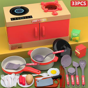 84PCS Children Kitchen Toys Simulation Dinnerware Educational Toys Mini Food Pretend Girls Toys Cooking Toys