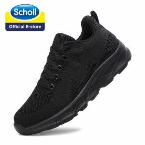 Scholl Trắng Sneakers cho phụ nữ lưới thoáng khí Giày thể thao nhẹ ngoài trời ren-up giày cho giầy nữ mềm mại thoải mái Giày thể thao màu đen nữ mới phong cách giày thể thao phụ nữ