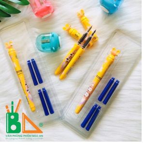 Bút mài thầy Ánh SH070 - Bút máy xóa được - mực xanh - mực đỏ - mực đen - mực tím