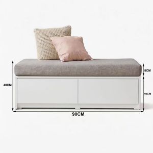 Storage Bench with drawer entryway shoe bench with cushion bedroom side bench Long bench