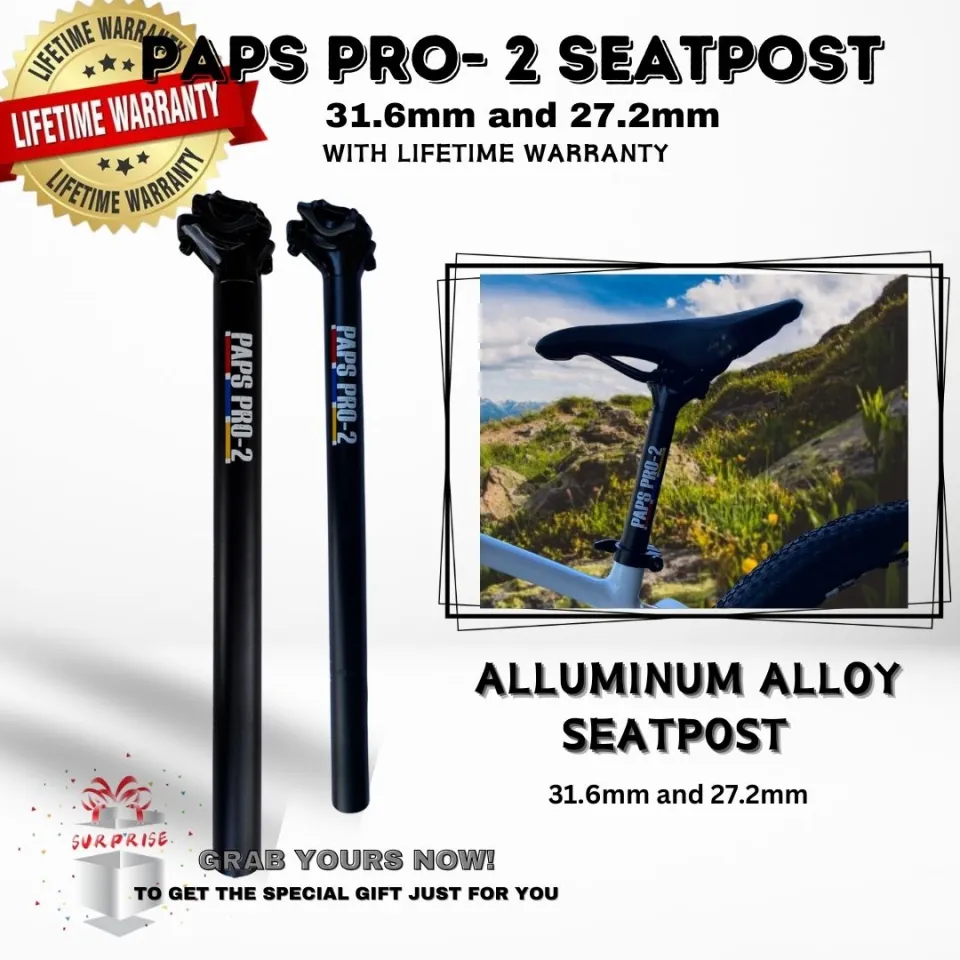 PAPS PRO 2 SEATPOST 400mm 31.6 and 27.2 Bicycle Seatpost Alluminum alloy Seat Tube Lazada PH