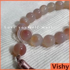 Vishy 12mm Beads Tassel Bracelet Necklace Tibetan Buddhist Rosary