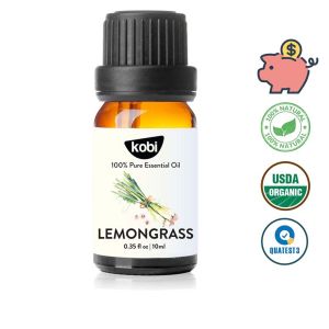Tinh dầu Sả Chanh Kobi Lemongrass essential oil nguyên chất giúp khử mùi thanh lọc không khí làm thơm phòng đuổi muỗi hiệu quả -10ml
