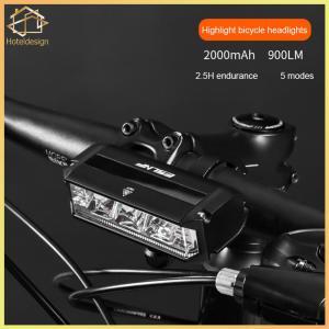 Bike Front Lights Aluminium Alloy Bike Headlight Flashlight High Brightness Type-C USB Rechargeable Cycling Accessories