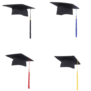 Classical Black Graduation Hat With Soft Lining and Tassels For Adult Academic Ceremonies And Photography Dressingup